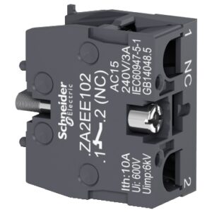 ZA2EE102 | Single contact block for head Ø22, 1 NC