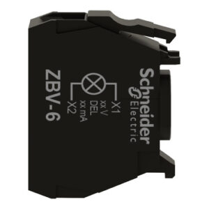 Schneider ZBV6 | Light block for head Ø22, for BA9s bulb,250V, screw clamp terminal