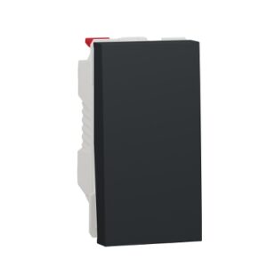 Schneider NU310154 | Switch, New Unica, 1-pole 1-way, 10AX, 1 module, IP4X, anthracite