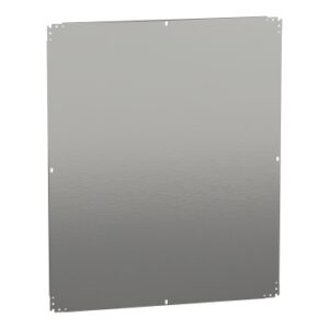 NSYMM1210 | Plain mounting plate H1200xW1000mm Galvanised sheet steel Reversible dimension