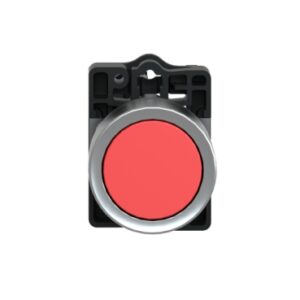 XA2EA42 | Round red push-button Ø 22 - flush spring return - 1NC