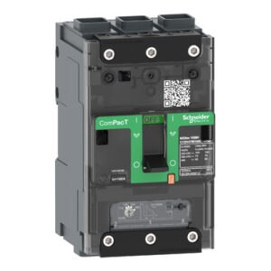 Schneider C11N3TM080L | Circuit breaker, ComPacT NSXm 160N, 50kA/415VAC, 3 poles, TMD trip unit 80A, EverLink lugs