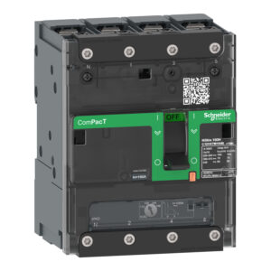 Schneider C12E6TM160B | Circuit breaker, ComPacT NSXm 160E, 16kA/415VAC, 4 poles 3D (neutral not protected), TMD trip unit 160A, lugs/busbars
