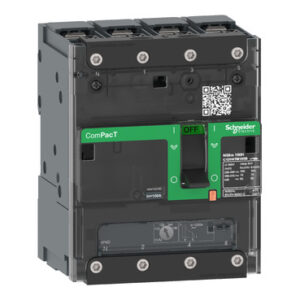 Schneider C12N6TM125B | Circuit breaker, ComPacT NSXm 160N, 50kA/415VAC, 4 poles 3D (neutral not protected), TMD trip unit 125A, lugs/busbars