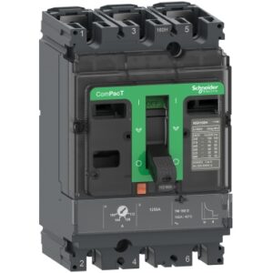 Schneider C16H3TM160 | Circuit breaker, ComPacT NSX160H, 70kA/415VAC, 3 poles, TMD trip unit 160A