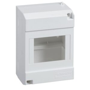 Schneider 10206 | Micro Pragma surface enclosure - IP30 - 1x4modules - reversible transparent door