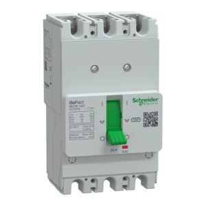 G12T3F25 | Circuit breaker, GoPact MCCB 125, 3 poles, 10kA at 415VAC, 25A rating, TMD trip unit, fixed thermal protection
