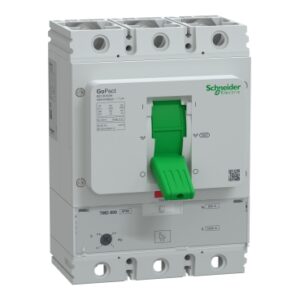 Schneider G80H3TM800 | Circuit breaker, GoPact MCCB 800, 3 poles, 70kA at 415VAC, 800A rating, TMD trip unit, adjustable thermal protection