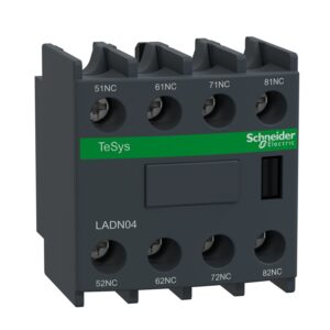 LADN04 | Auxiliary contact block, TeSys D, 4NC, front mounting, screw terminals
