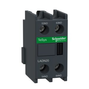 LADN20 | Auxiliary contact block, TeSys D, 2NO, front mounting, screw terminals
