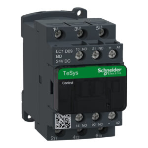 Schneider LC1D09BD |  TeSys D contactor - 3P(3 NO) - AC-3 - <= 440 V 9 A - 24 V DC coil