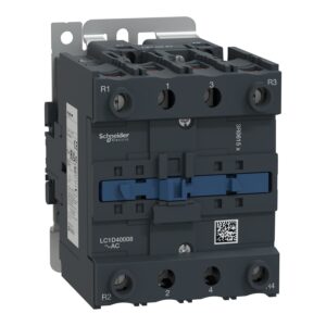 Schneider LC1D40008M7 |  TeSys D contactor - 4P(2 NO + 2 NC) - AC-1 <= 440 V 60 A 220 V AC 50/60 Hz coil