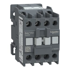 Schneider LC1E2510M7 | Contactor,Easy TeSys Control,LC1E,3P(3NO),AC-3,<=440V,25A,220V AC coil,50/60Hz,1NO auxiliary contact
