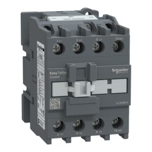 Schneider LC1E3810M7 |  Contactor,Easy TeSys Control,LC1E,3P(3NO),AC-3/AC-3e,<=440V,38A,220V AC coil,50/60Hz,1NO auxiliary contact
