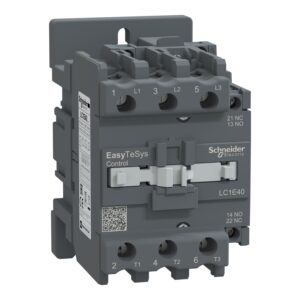 Schneider LC1E40M7 | Contactor,Easy TeSys Control,LC1E,3P(3NO),AC-3/AC-3e,<=440V,40A,220V AC coil,50/60Hz