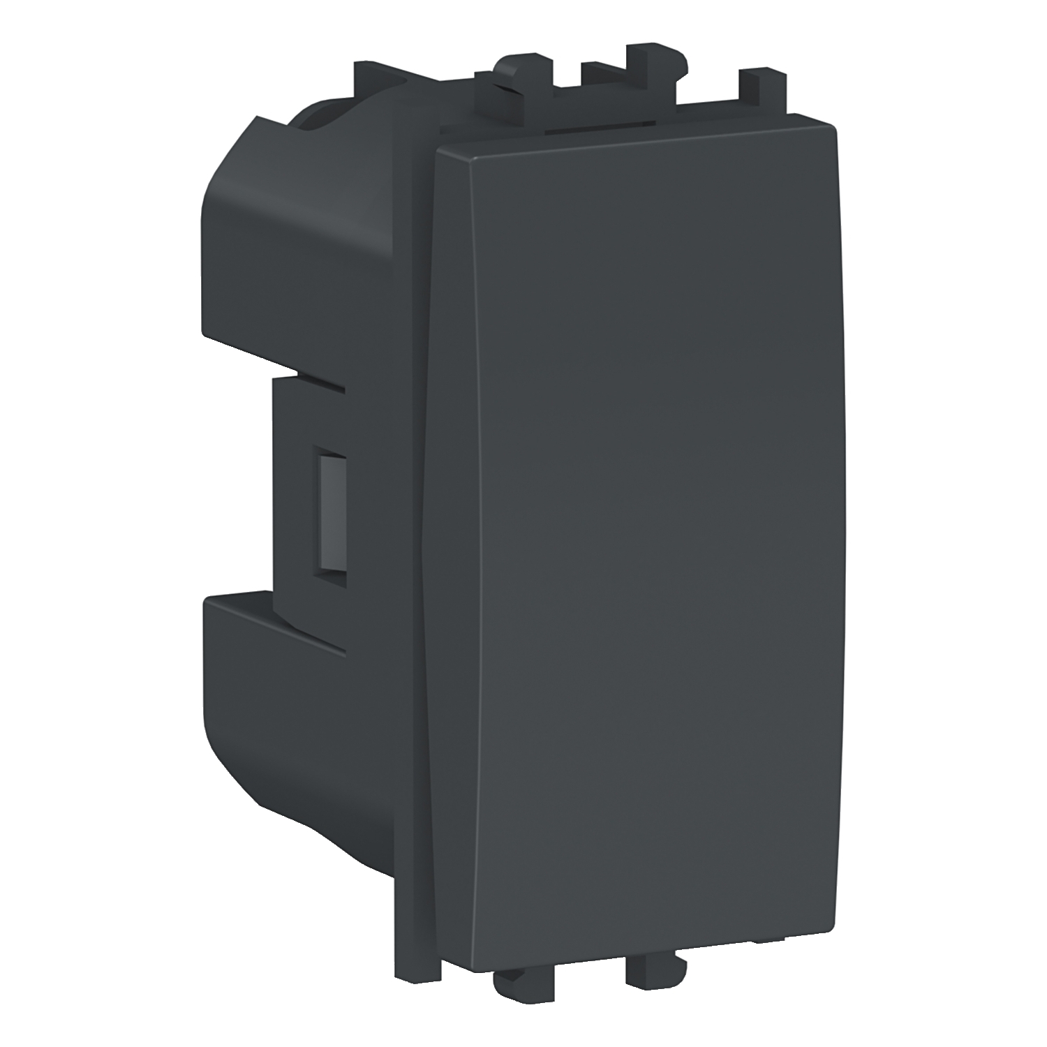 Schneider LMR0100003 | Easy Styl - 1 way Switch 1 module - Black