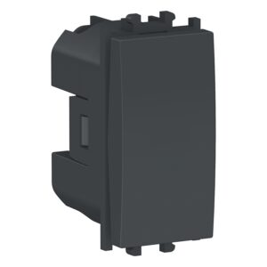 Schneider LMR0104003 | Easy Styl - 2 ways Switch 1 module - Black