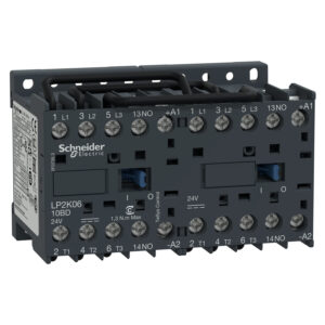 Schneider LP2K0910BD | TeSys K reversing contactor - 3P - AC-3 <= 440 V 9 A - 1 NO - 24 V DC coil