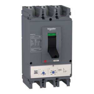 Schneider LV540306 | circuit breaker EasyPact CVS400F, 36 kA at 415 VAC, 400 A rating thermal magnetic TM-D trip unit, 3P 3d