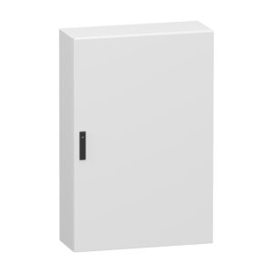 Schneider NSYCRN128300 | Plain steel door, PanelSeT CRN, without mounting plate, 1200x800x300mm, IP66, IK10, RAL7035