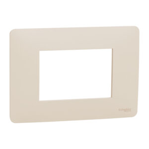 Schneider NU210344 | Cover frame, New Unica, 1 gang, 3 modules, beige