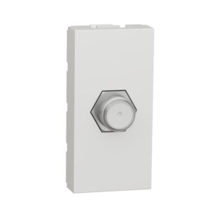 NU346818 | TV socket, New Unica, mechanism, 1 module, F-Type, IP2xC, white
