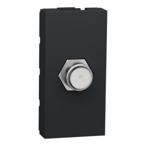 Schneider NU346854 | TV socket, New Unica, mechanism, 1 module, F-Type, painted, IP2xC, anthracite