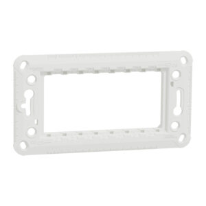 Schneider NU7104P | Fixing frame, New Unica, rectangular, plastic, with claws, 4 module, 1 gang