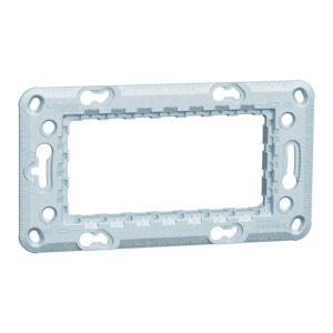 Schneider NU7104 | Fixing frame, New Unica, zamak, 4 modules, 1 gang