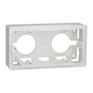 Schneider NU800418 |Mounting box, New Unica, surface, 2x2 modules, white
