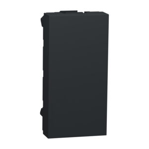 Schneider NU986554 | Blind cover, New Unica, 1 module, anthracite