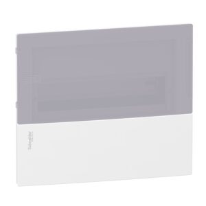 Schneider MIP22112T | Enclosure, Resi9 MP, flush mounting, 1 row of 12 modules, IP40, translucid door, 1 earth + 1 neutral terminal blocks