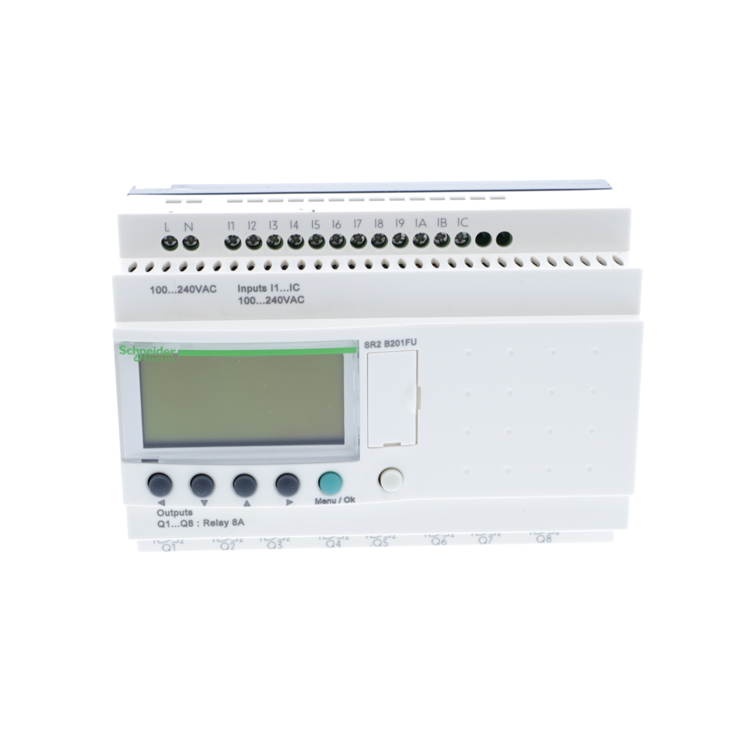 Schneider SR2B201FU | compact smart relay Zelio Logic - 20 I O - 100.240 V AC - clock - display - Image 4