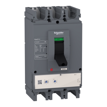 LV563505. | circuit breaker, EasyPact CVS630F, 36kA at 415VAC, 630A, ETS 2.3 electronic trip unit, 3P3d