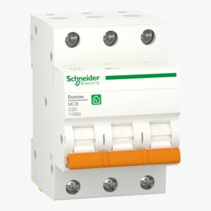 Schneider 11053 | Miniature circuit breaker, Domae, 3P, 20 A, C Curve, 6000 A