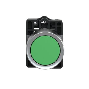 XA2EA31 | Round Green push-button Ø 22 - flush spring return - 1NO
