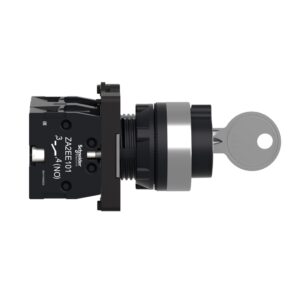 XA2EG73 | Key selector switch - Ø22 - 3 positions - spring return - 2NO