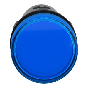 Schneider XA2EVM6LC | Pilot light, plastic, blue, Ø 22 mm, with integral LED, 220…230V AC, Anti-interference