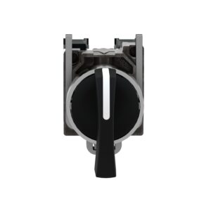 XB4BJ33 | Selector switch, metal, black Ø22, long handle, 3-positions, stay put, 2 NO