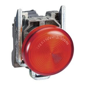 XB4BV64 | Pilot light, metal, red, Ø22, plain lens with BA9s bulb, <= 250 V