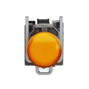 XB4BVB5 | Pilot light, metal, orange, Ø22, plain lens with integral LED, 24 V AC/DC