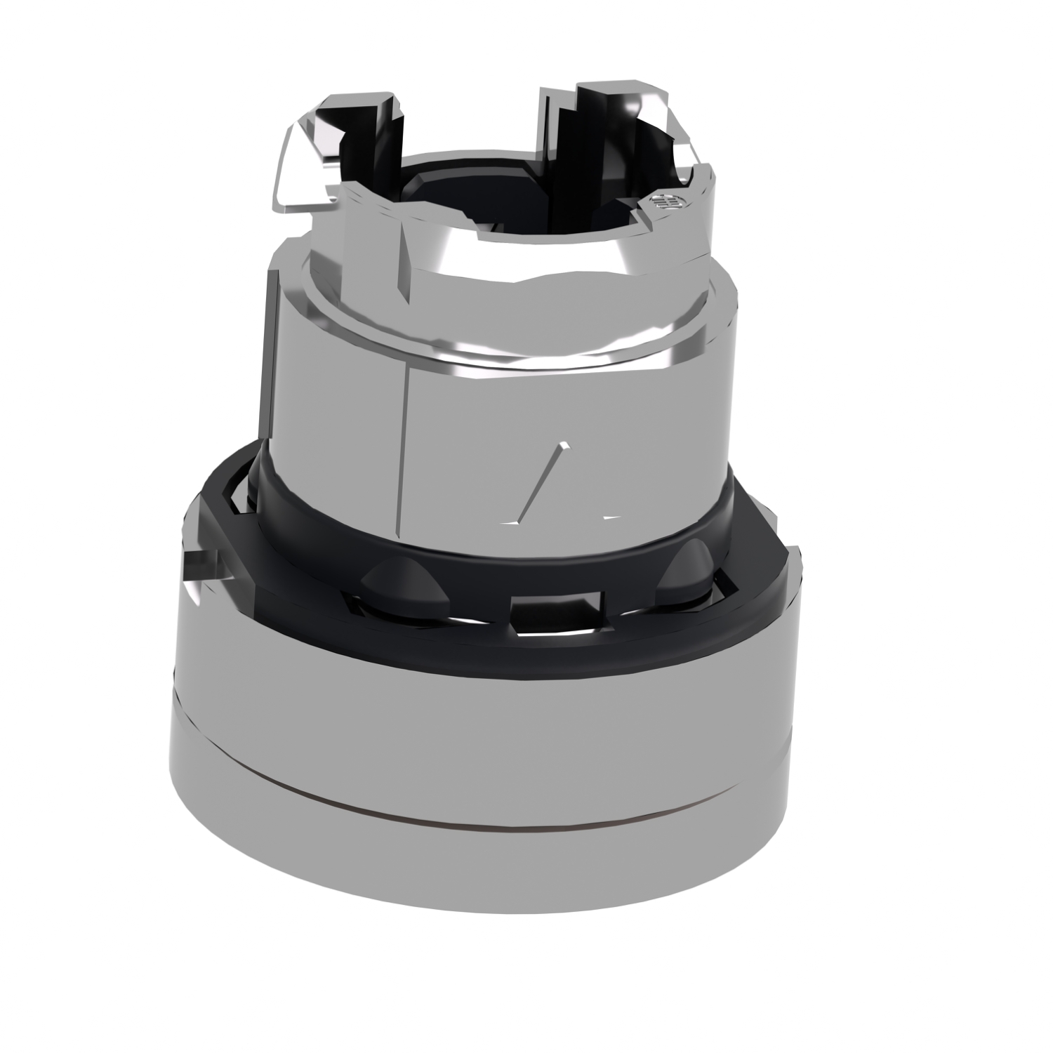 ZB4BA18 | Illuminated push button head, metal, flush, white, Ø22, spring return, integral LED, for insertion legend, unmarked - Image 4
