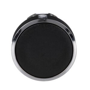 ZB4BA2 | Push button head, metal, flush, black, Ø22, spring return, unmarked