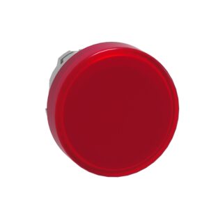 ZB4BV043 | Pilot light head, metal, red, Ø22, plain lens for integral LED