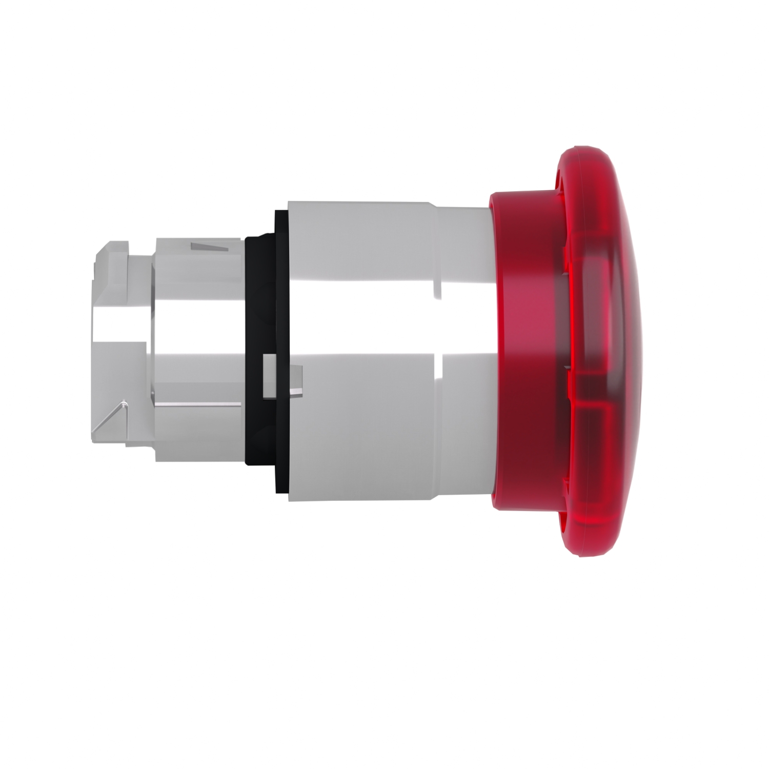 ZB4BW643 | Illuminated mushroom push button head Ø40, metal, red, Ø22, latching push-pull, integral LED - Image 2