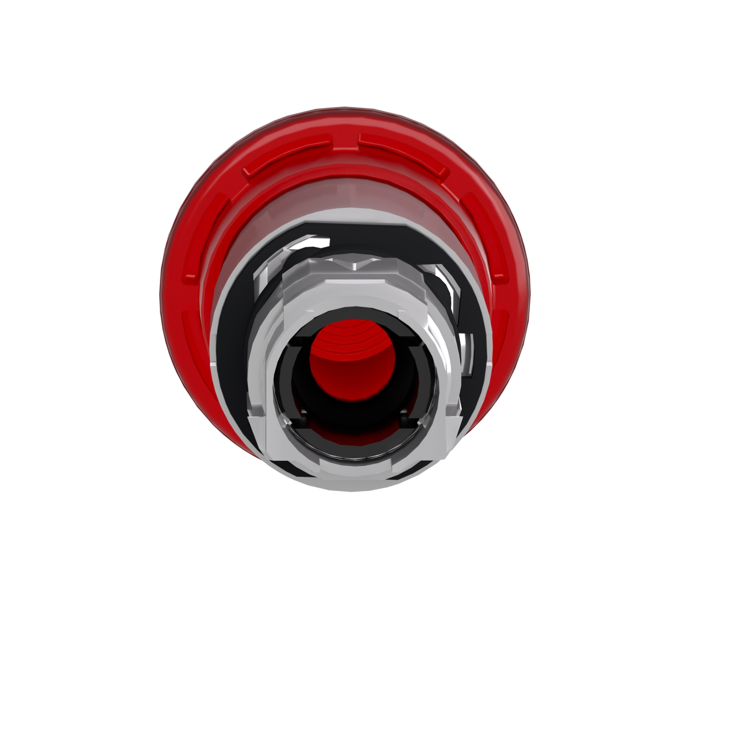 ZB4BW643 | Illuminated mushroom push button head Ø40, metal, red, Ø22, latching push-pull, integral LED - Image 6