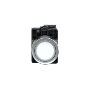 XA2EW31M1 | Complete illuminated push button, Easy Harmony XA2, plastic, flush, white, 22mm, spring return, 220V AC, 1NO