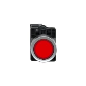 XA2EW34M2 | Red flush complete illum push-button - Ø22 - flush - 220V AC - 1NC