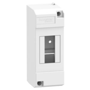 10205|Micro Pragma surface enclosure - IP30 - 1x2modules - reversible transparent door