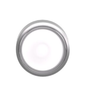 ZB4BW31 | Illuminated push button head, metal, flush, white, Ø22, spring return, plain lens for BA9s bulb